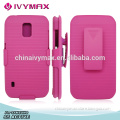 for Samsung S5 active hot pink combo holster
